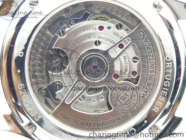 MIROTIME 0724 Timeless Portuguese Chrono IW371606 ZF 1:1 Best Edition Blue Dial on Black Leather Strap A 7099